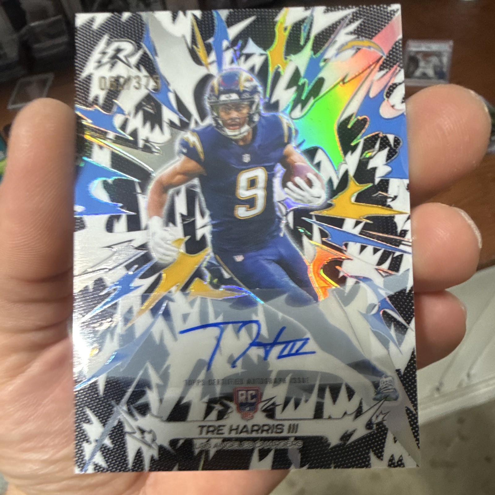 Tre Harris 2025 Topps Resurgence Signatures #151 Black/White