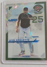 2025 Panini Prospect Edition - Aiva Arquette #129 Green Ice Prizm /149 (RC)