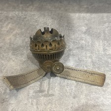 Vintage Brass Duplex Oil / Paraffin Lamp Double Burner  Works Well