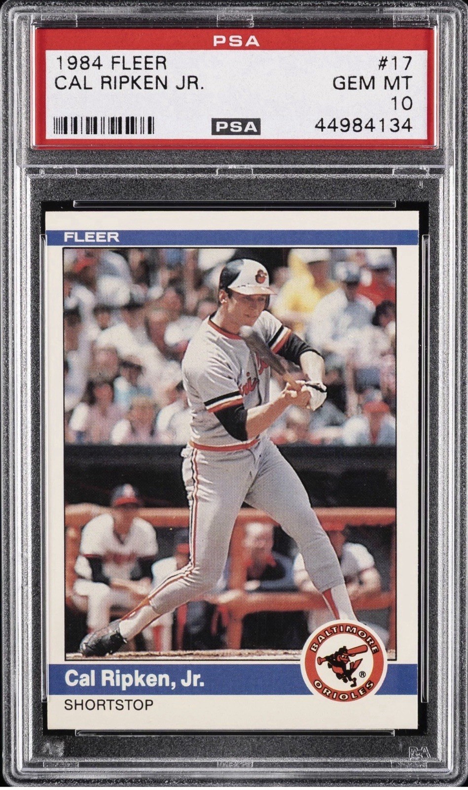 1984 FLEER #17 CAL RIPKEN JR PSA 10 GEM MINT