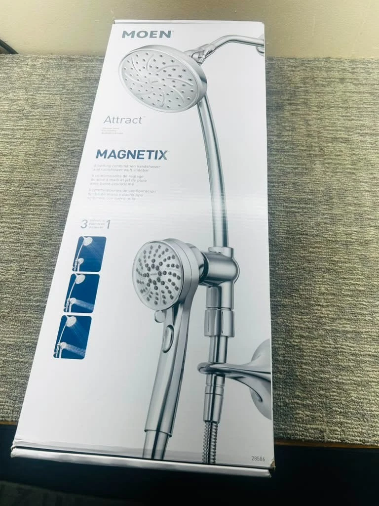 Moen Attract Magnetix 28586 6-Spray Dual Shower Head Slidebar - 780351