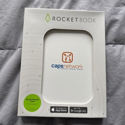 Rocketbook Core Executive 36 Page Dot Grid Smart Notebook/Pen/Microfiber Cloth