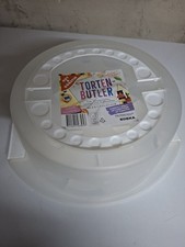 Tortenhaube Kuchenhaube Kuchen Behälter Kuchenbox Tortenglocke Rund Ø34cm R1 11