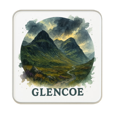 Glencoe, Schottland UK Kühlschrankmagnet: Niedliches handgefertigtes Reise-Souvenir-Geschenk