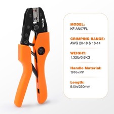 Crimping Tool ,90  Angled, 20-18  16-14 AWG Pliers,for Insulated Terminals,