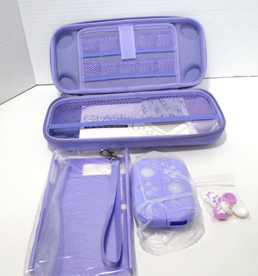 Girls Younik Switch Travel Case and Accessories Bundle Purple Storage Protection