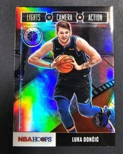 2019-20 Panini NBA Hoops Lights Camera Action Holo Luka Doncic #15 Lakers