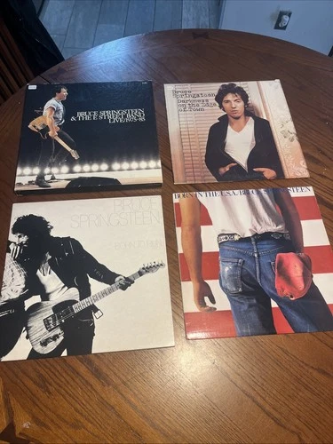 Bruce Springsteen 4 Lp Lot Born To Run Live 1975-85 Born In The USA darkness VG￼
