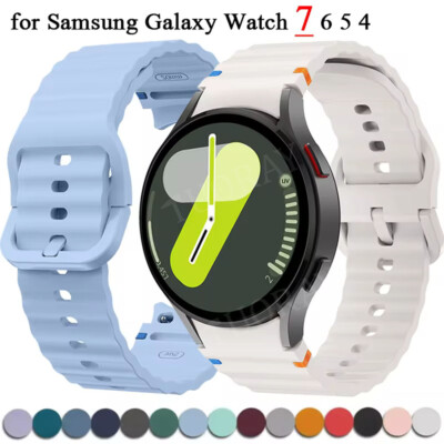 Für Samsung Galaxy Watch 7 6 5 4 Classic 40/44/45/46/42/43/47mm Silikon Armband