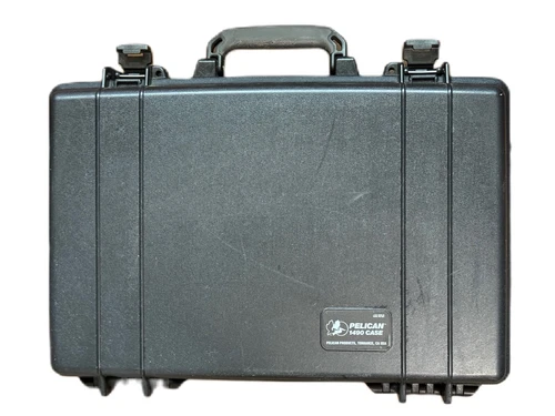 U.S. Military Waterproof Pelican 1490 Protector Laptop Case WITH 2 Keys, Black