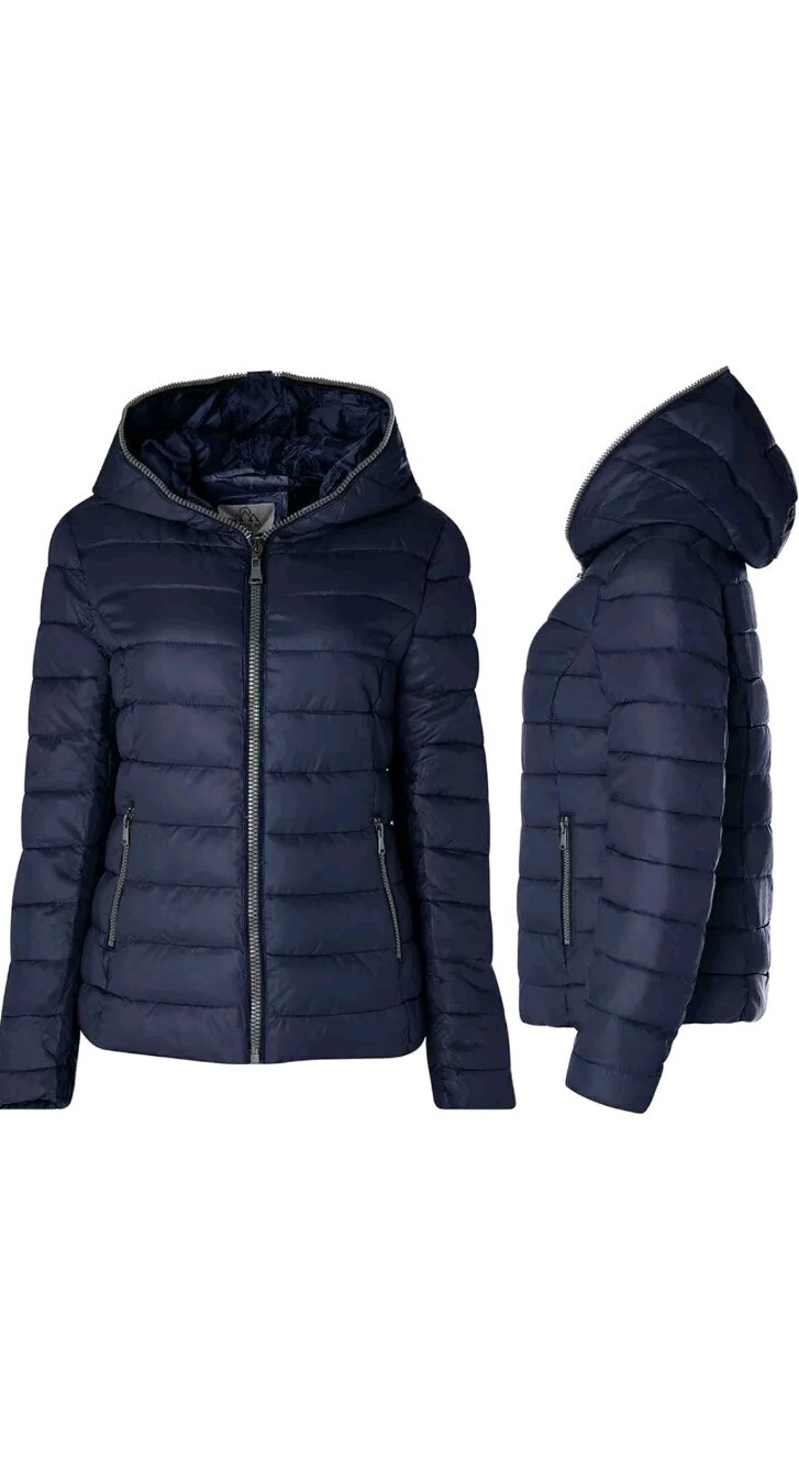 Piumino donna giubbino giacca cappuccio parka Inverno Svendita Seconda Mano L M
