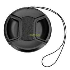 46mm Center pinch Snap on Front Lens Cap Cover for Canon Nikon Sony with string
