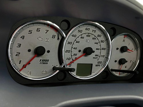 Pour Daihatsu Terios 00-05 Anneaux en aluminium poli pour le groupe de compteurs - Foto 1 di 6