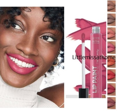AVON ULTRA COLOUR LIP PAINT HYDRATING MATTE Pinsel Applikator Satinshade Lippenstift