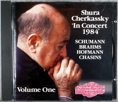 NIMBUS Shura Cherkassky IN CONCERT 1984 Vol. 1 (CD, W. GERMANY, NO UPC) NIM-5020
