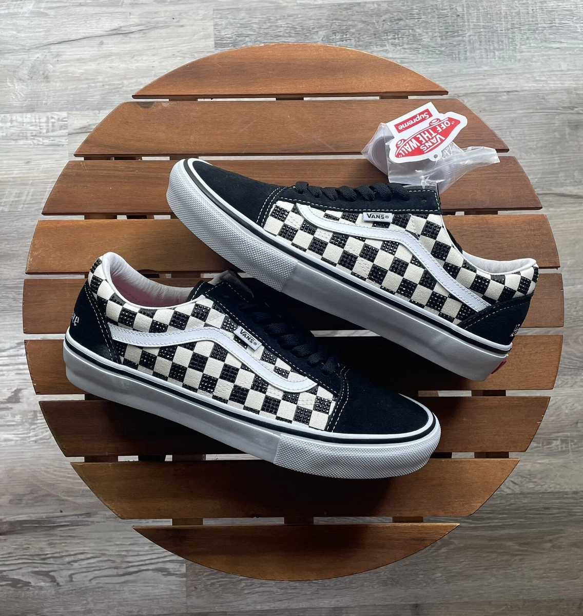 Old skool supreme vans cheap