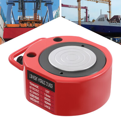 100 Ton Hydraulic Cylinder Jack 200cc Stroke Ram Low Profile Flat Lift Cylinder