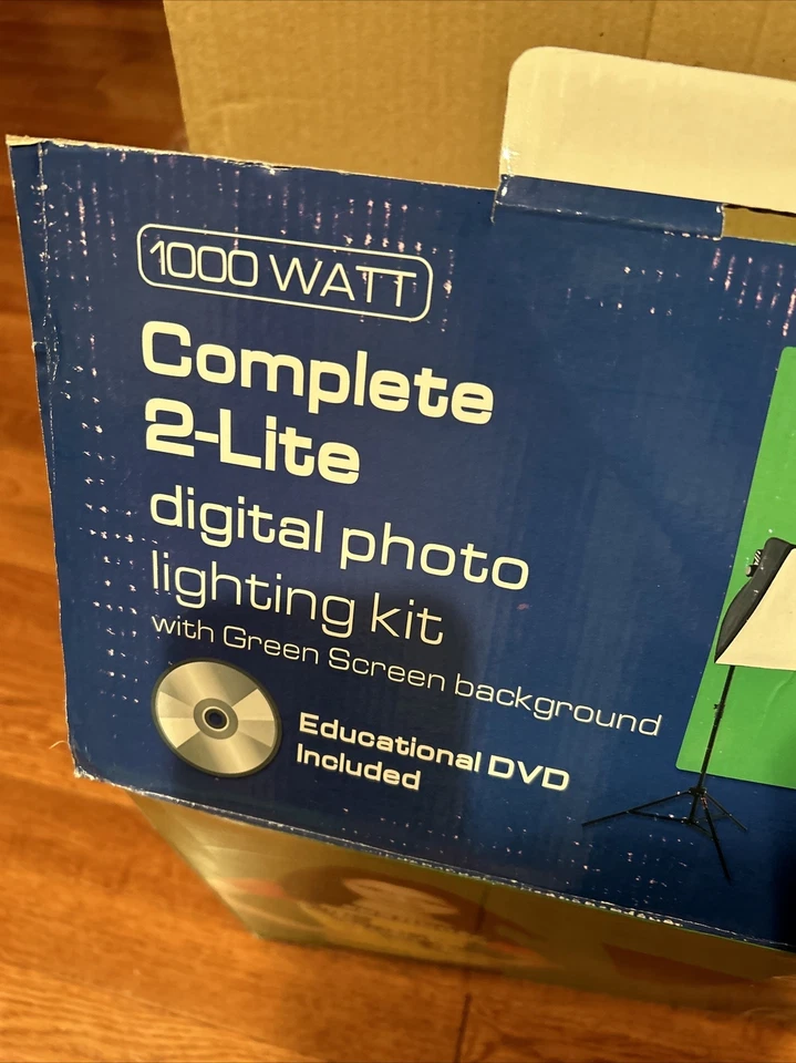 Kit completo de fotos digitais Westcott Basics 2 Lite com tela verde muito bom - Imagem 3 de 4