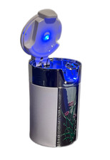 Elegant Smokeless Car Ashtray with Blue LED Light  Air Vent Mounting/Cup Holder