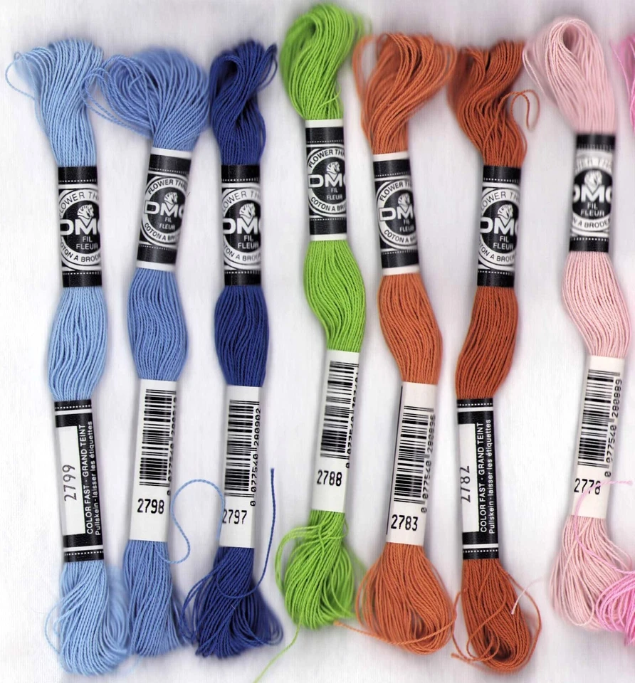 Lot of 15 DMC Flower Thread Embroidery Floss Cross Stitch Needlepoint - Image 3 of 4