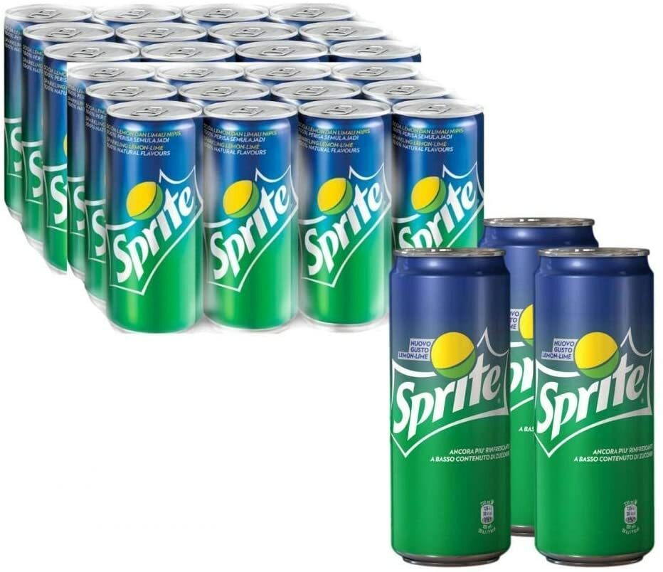 Sprite Bibita Gassata 330 Ml X24-(Lattina)