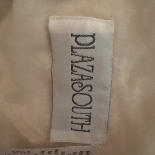Vintage 80’s Plaza South Prairie Dress Size 14 Crochet Smart Ivory Button Rare - Picture 4 of 5