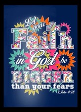 Let Your Faith In God Be Bigger Than Your Fears MAGNET