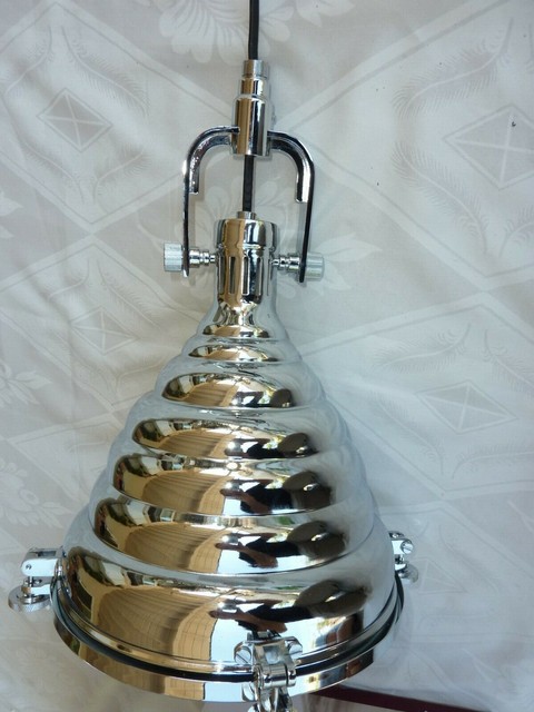 Home Decorators Collection Polished Chrome Bell Pendant Light