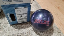 Brunswick Melee Jab Carbon Bowling Ball 1st Quality | 16 Pounds | 1-2" Pin