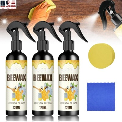 #ad #ad 3Sets Natural Bee Wax Furniture Polish Spray Micro Molecularized Beeswax 120ml $14.89