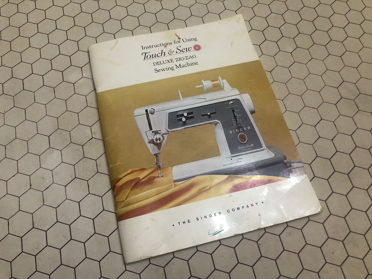 Singer Sewing Machine 1964 Instructions Using Touch & Sew Manule