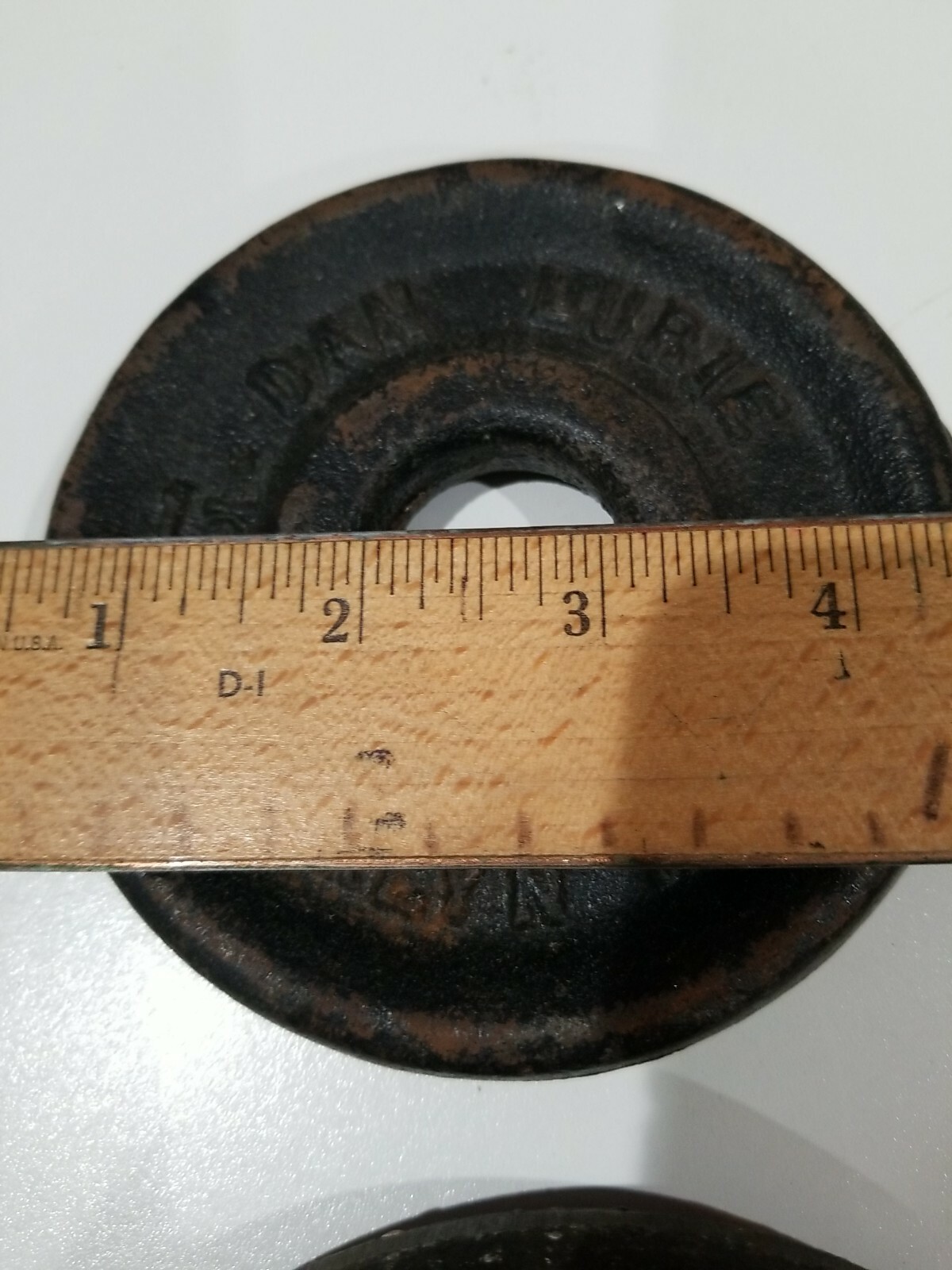Poids Dan Lurie Fonte 10 Lbs – Haltère Standard – Vintage Brooklyn NY – Bon état