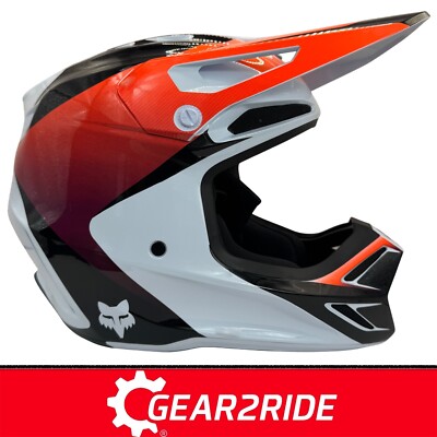 Fox BOYS V3 MX Helm - Fox YOUTH MIPS V3 Streak White Motocrosshelm Youth-M