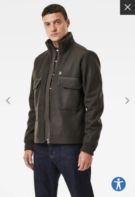 G-Star Raw Men's XPO Wool Jacket Asfalt $250 New | eBay