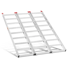 69" x 50" Tri-Fold Aluminum Loading Ramp for Tractor ATV UTV 1500Lbs Capacity