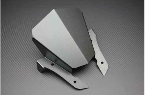 Bulle Moto Polycarbonate Pour Yamaha MT07 2021-2024 - Courte, Noire, Double Courbure, Facile à Monter