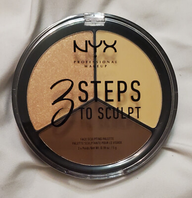 NYX 3 Steps to Sculpt Face Sculpting Palatte - LIGHT 3STS02 - Brandneu ungeöffnet