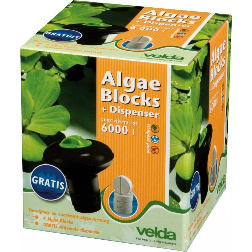 Velda Blocchi Alghe + Dispenser contro Alghe Filamentose