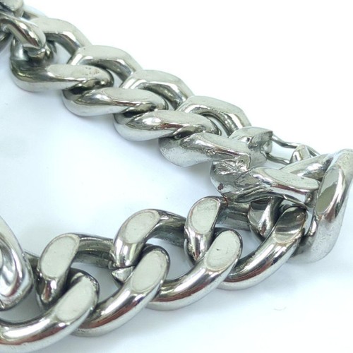 Christian Dior Bracelet Lip Gloss Duo Street Charm 002 Silver Tone Length 19cm - Picture 3 of 15