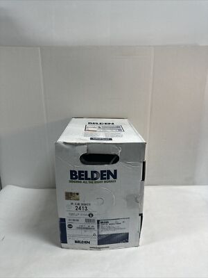 SUPER DEAL BELDEN 2413 4-PAIR ENHANCED CAT 6 CMP WHITE 1,000 FEET FREE SHIPPING
