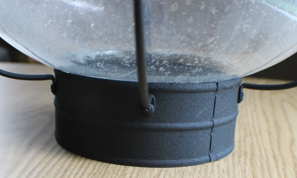 Lámpara colgante náutica exterior Vaxcel 17,5", textura de vidrio de siembra negra OD21836TB Foto 3 de 4