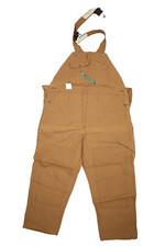 Vintage NOS Key Imperial Mens Brown Cotton Heavyweight Duck Overalls 44 x 30