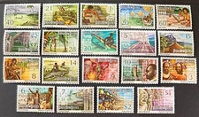 PAPUA NEW GUINEA 369 - 388 Lovely  Mint NEVER Hinged Set Missing 1 Value