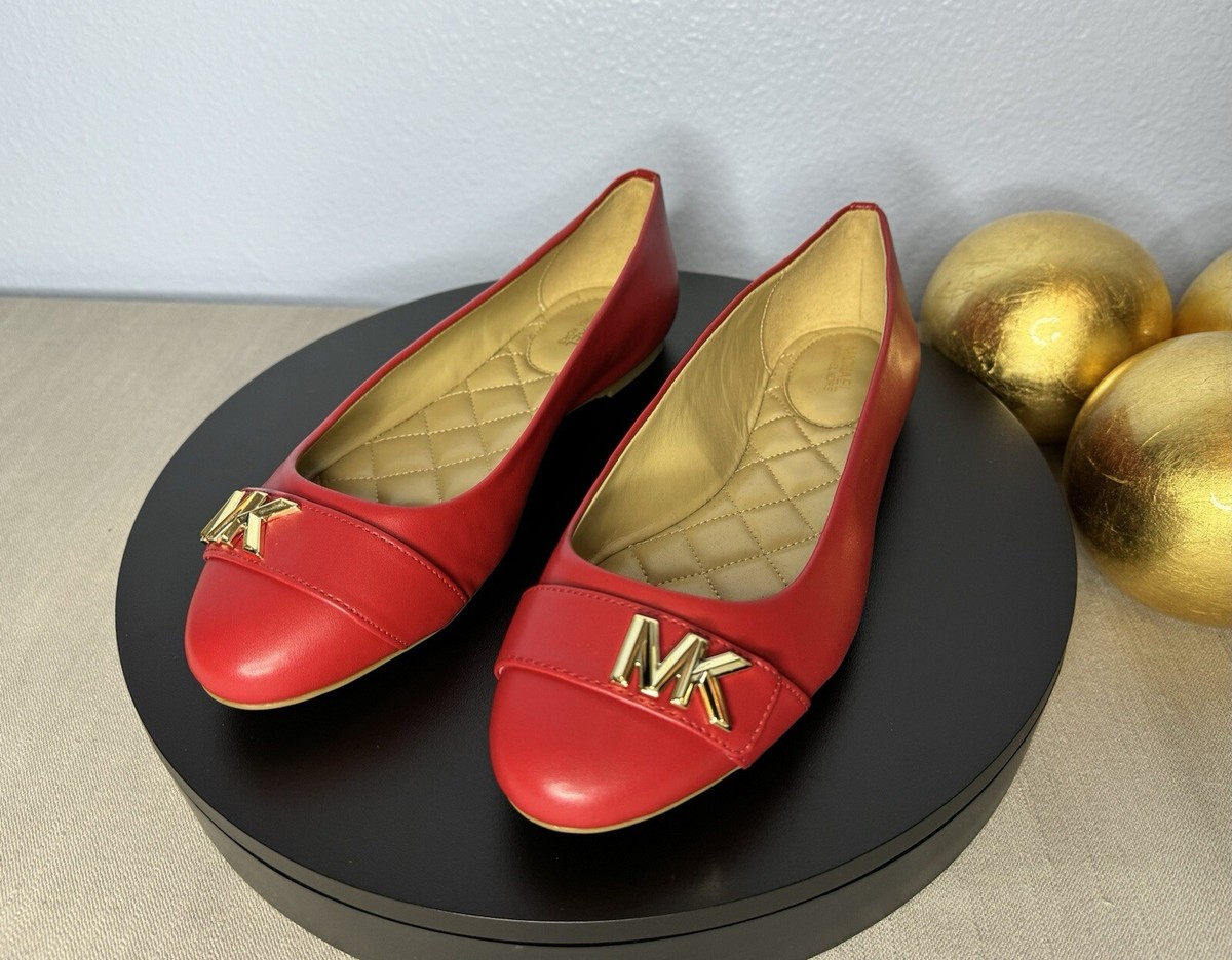 Leather Mk Flat Shoes Sale Sz Michael Kors Women's Jilly Round Toe