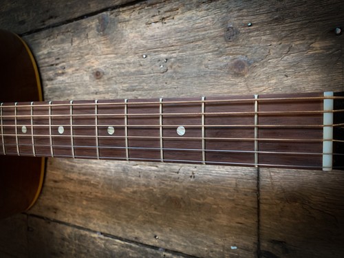 1955 Gibson J50 Acoustic in natural finish & hard shell case - 第 13/17 張圖片