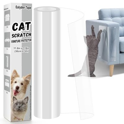 Door Protector from Cat Scratching, Clear Anti Dog Scratching 118'' x 11.8''