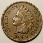 1903 Indian Head Cent Penny EF+   "Actual Coin Pictured"