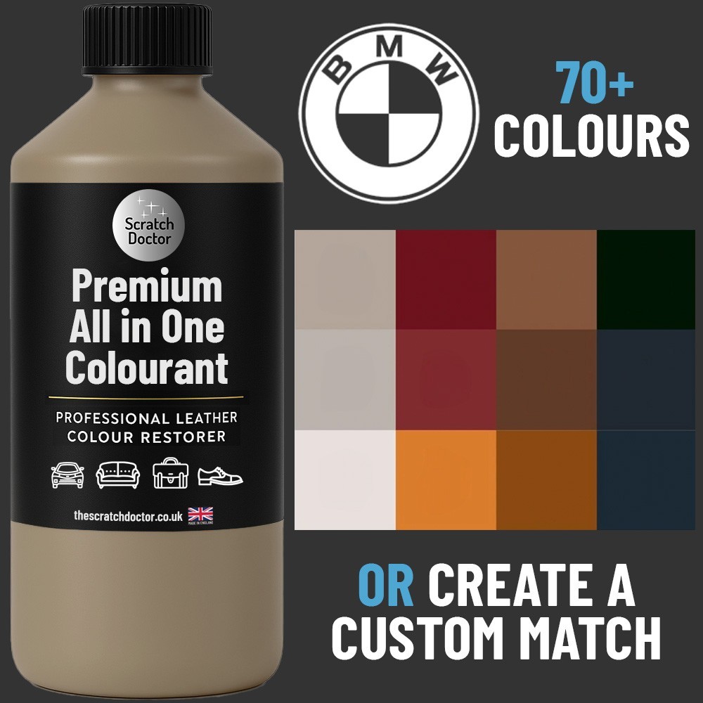 Pintura Reparación Cuero BMW 70+ Colores | Tinte Recolor para Asientos de Coche e Interior