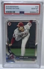 2018 Bowman #49 Shohei Ohtani Rookie RC PSA 10 GEM MINT Angels Dodgers 4 MVPs!