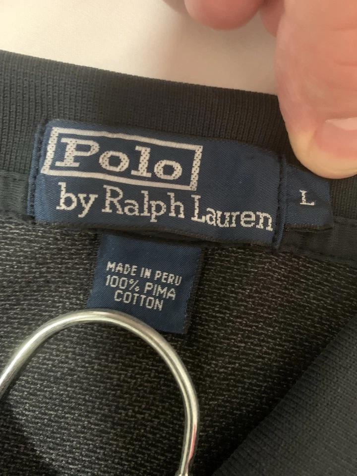 Лот из 2 Ralph Lauren L/S рубашки-поло красный и черный узор размер L хлопок - Изображение 2 из 4